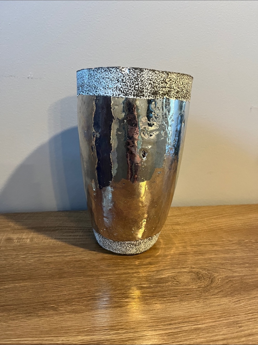 Metallic Gold Decorative Vase by
